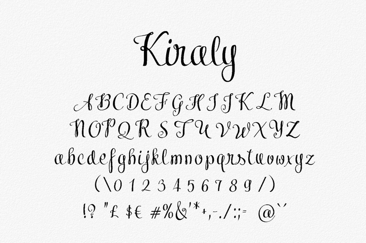 Kiraly字体 8