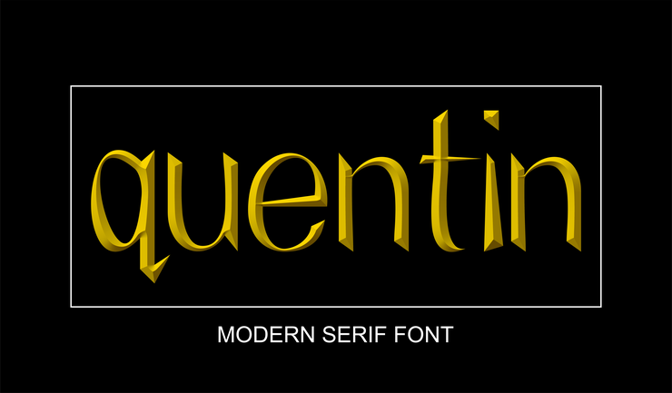 Quentin字体 1