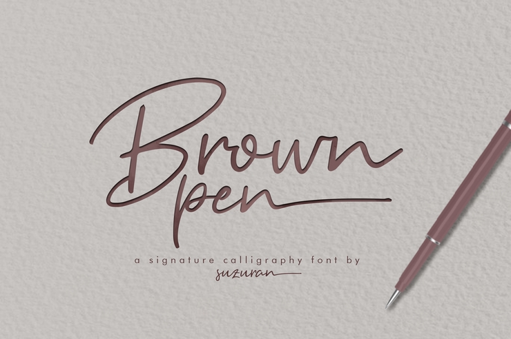 Brown Pen字体 1