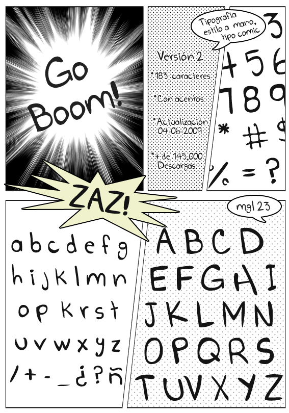 Go Boom!字体 2