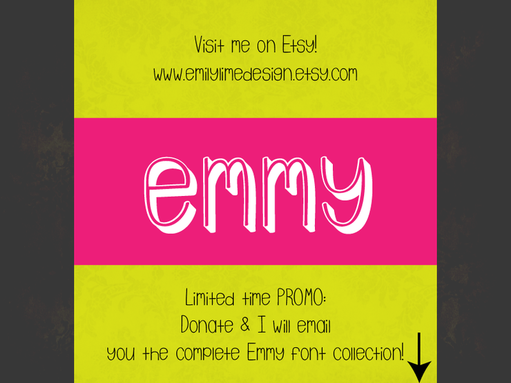 Emmy 3D字体 2