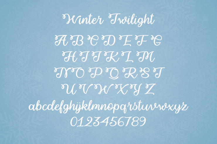 Winter Twilight字体 4