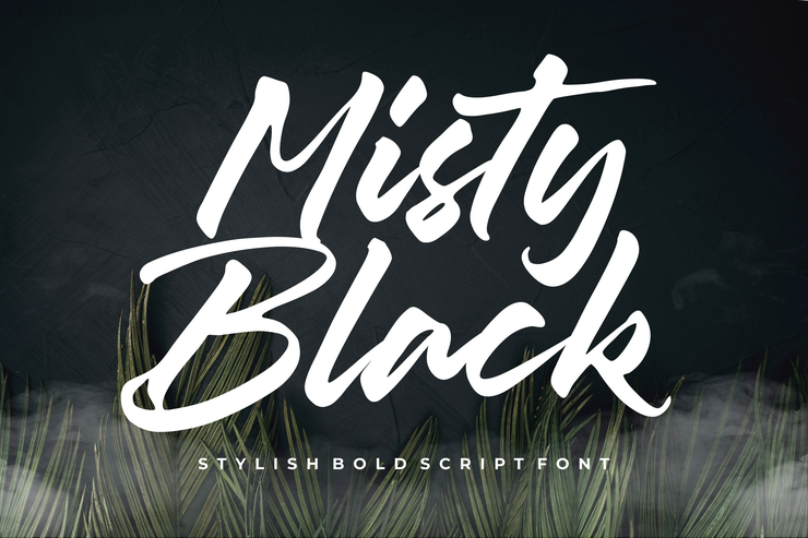 Misty Black字体 1