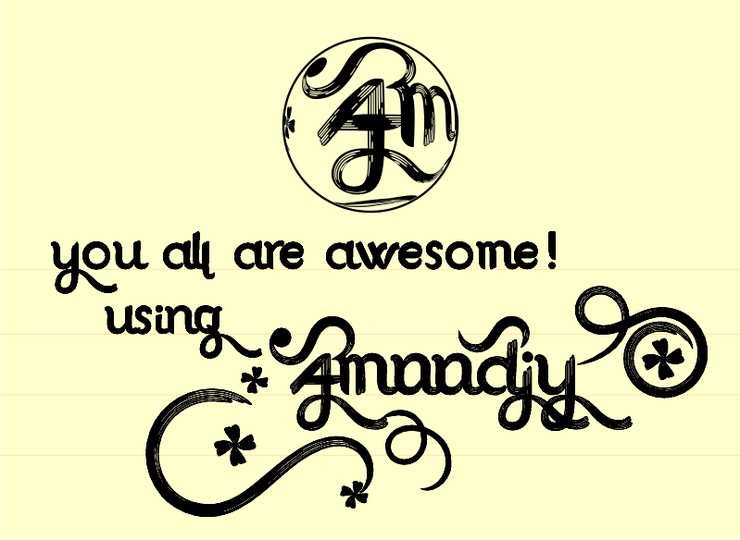 Amoodjy字体 1