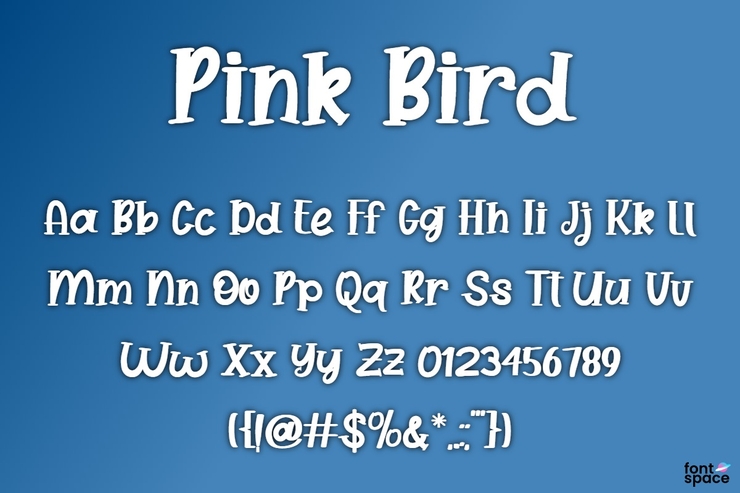 Pink Bird字体 1
