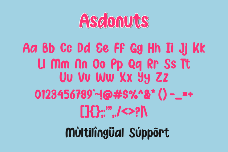Asdonuts字体 2