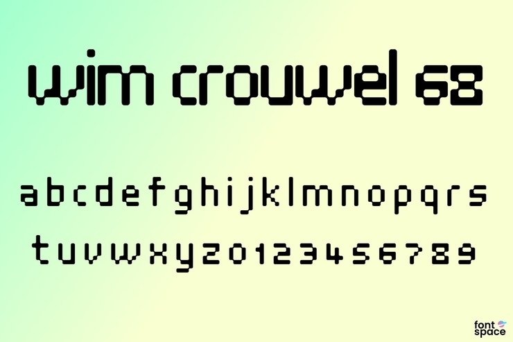Wim Crouwel 68字体 1