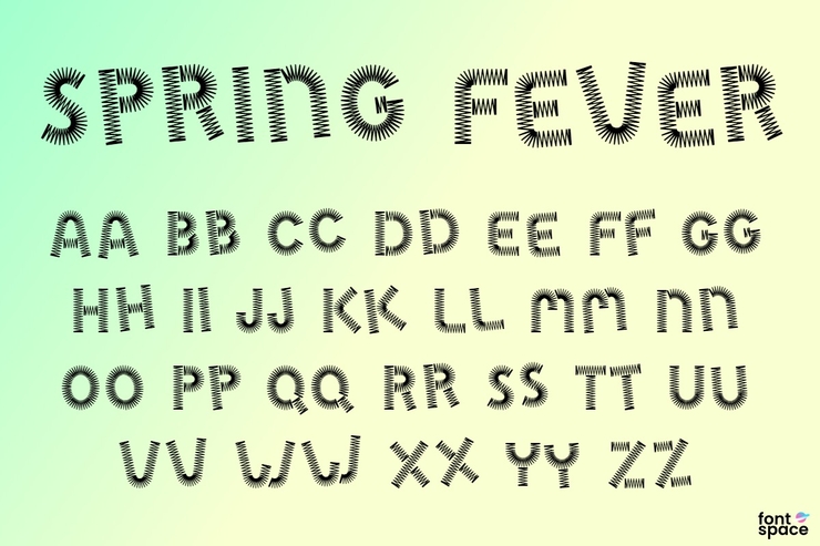 Spring Fever字体 1