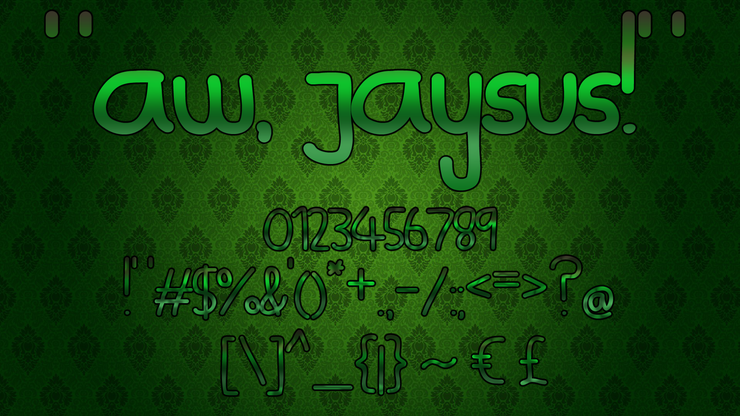 Aw Jaysus字体 1