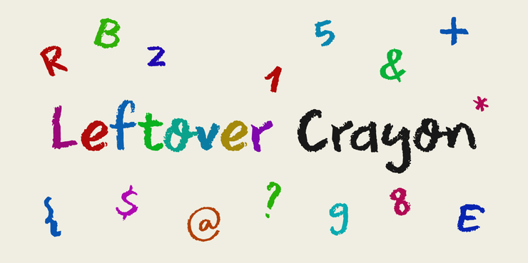 DK Leftover Crayon字体 1