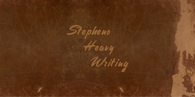 Stephens Heavy Writing字体 2