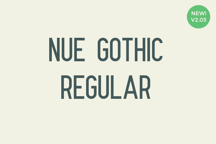 Nue Gothic字体 2