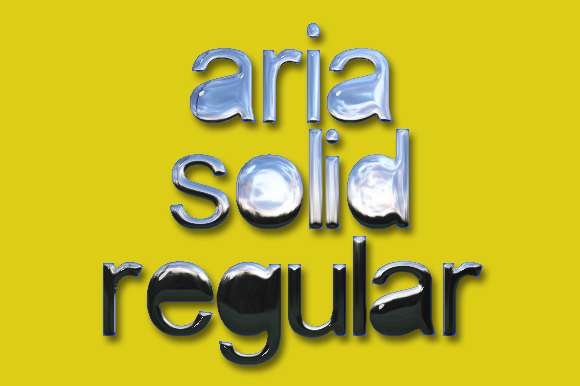 aria solid字体 1