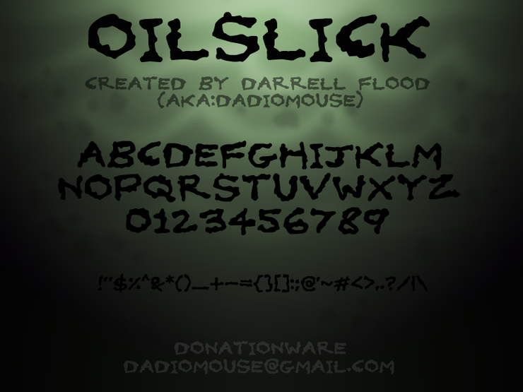 Oilslick字体 1