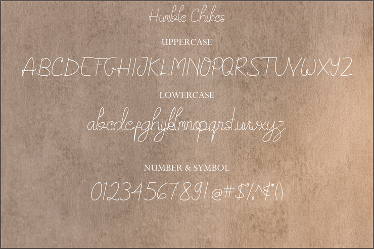 Humble Chicks字体 2