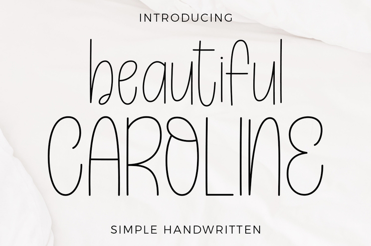 Beautiful Caroline字体 7