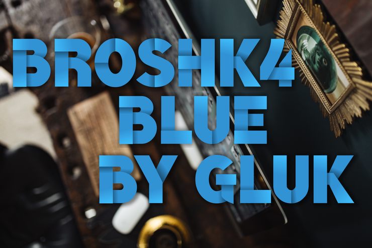 BroshK4-BlueBold字体 2