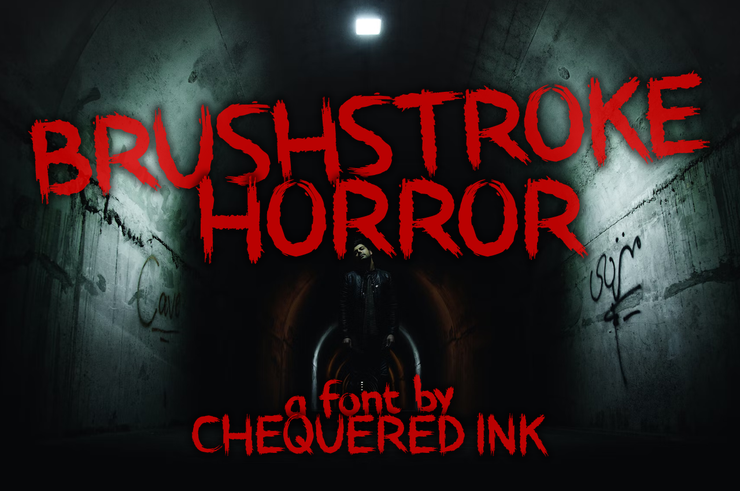 Brushstroke Horror字体 1