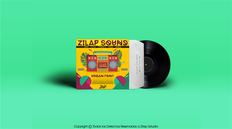 Zilap Sound字体 7
