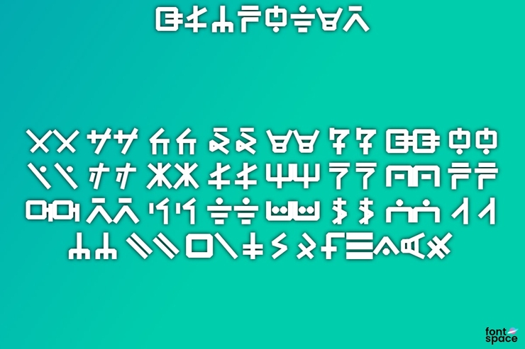 Glyphter字体 1