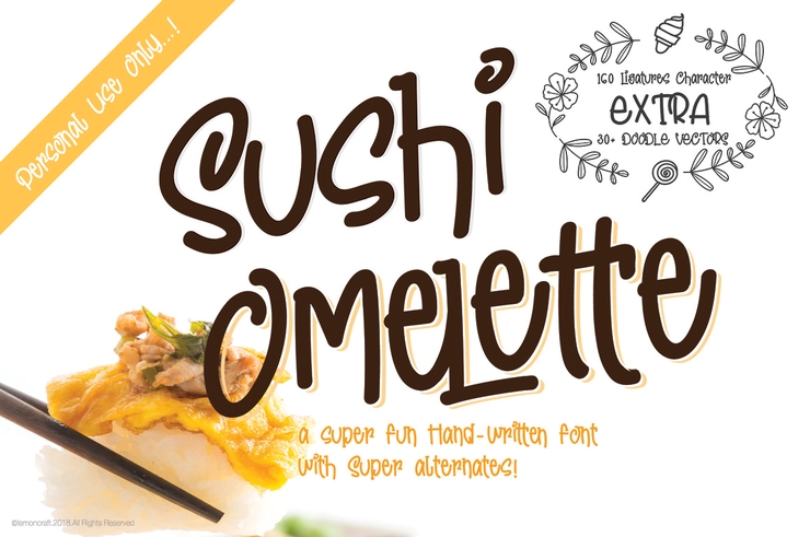 Sushi Omelette DEMO字体 2