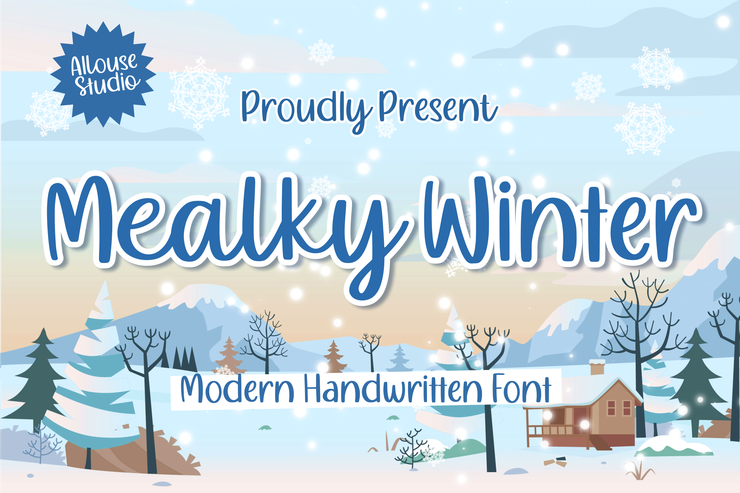 Mealky Winter字体 8