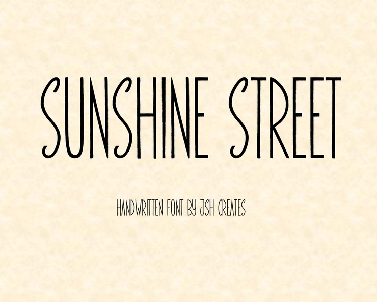 Sunshine Street On字体 1