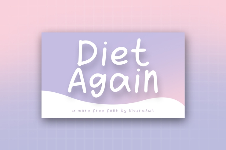Diet Again字体 1