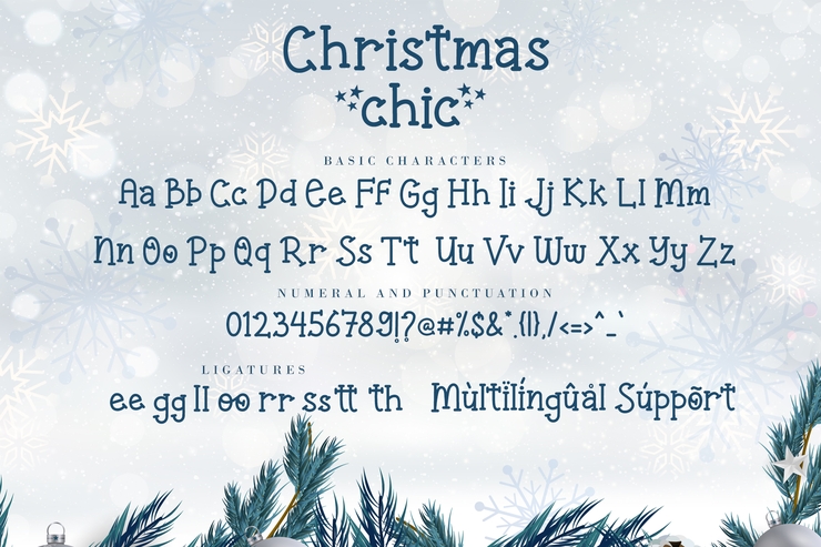 Christmas Chic字体 3