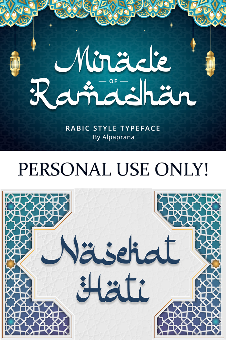 Miracle Ramadhan字体 4