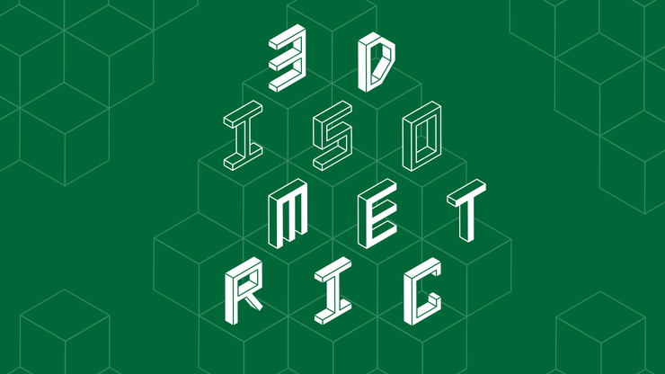 3D Isometric字体 3