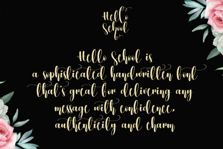 Hello School字体 2