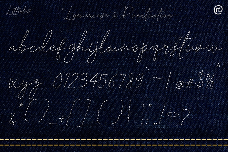 Letterla - Stitch字体 Handwritting字体 3