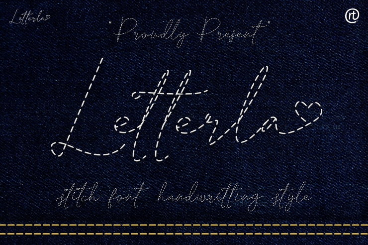 Letterla - Stitch字体 Handwritting字体 5