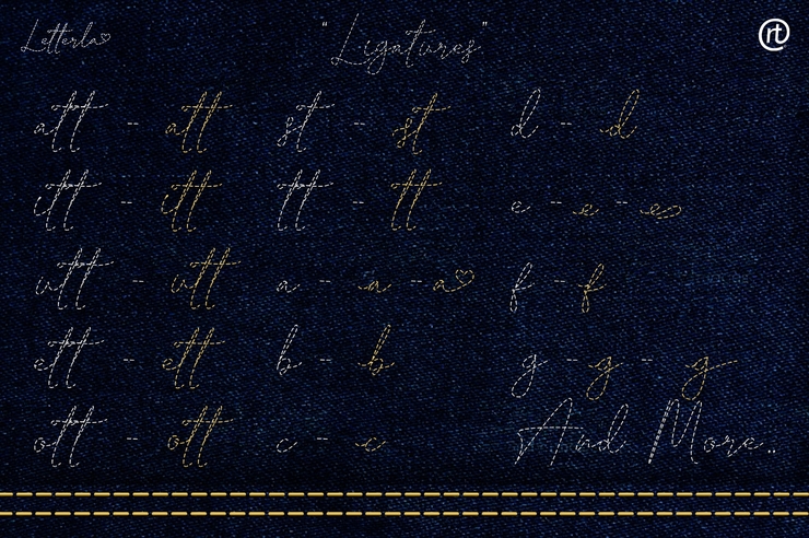 Letterla - Stitch字体 Handwritting字体 8