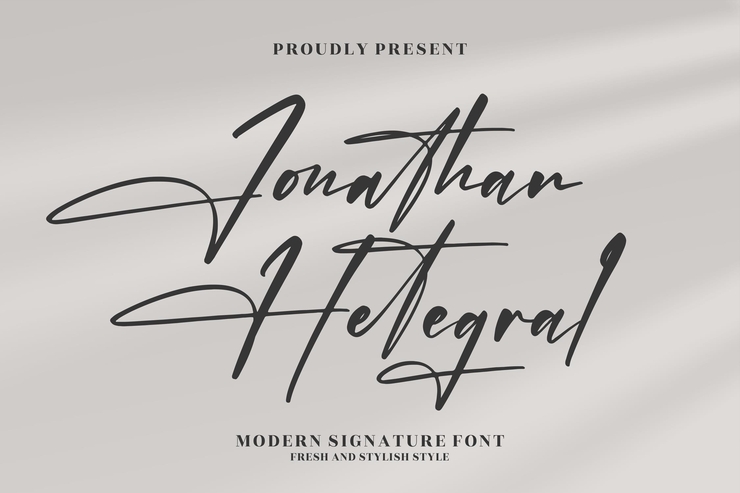 Jonathan Hetegral字体 10