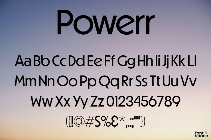 Powerr字体 6