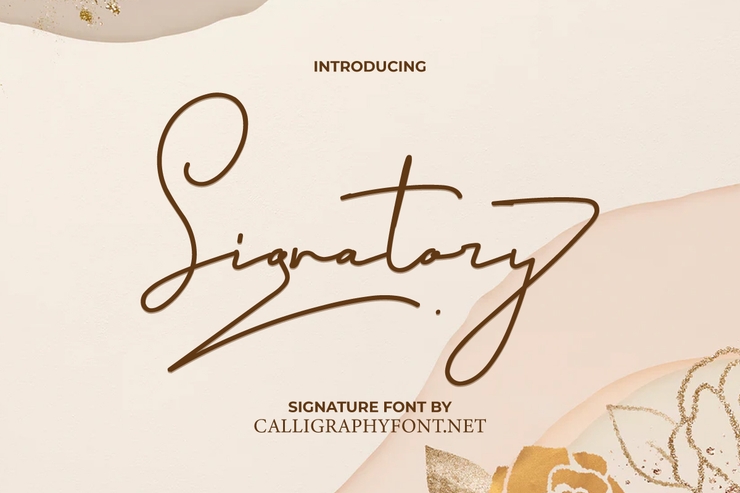 Signatory字体 1