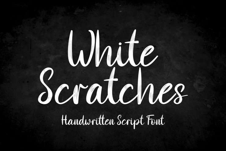 white scratches字体 5