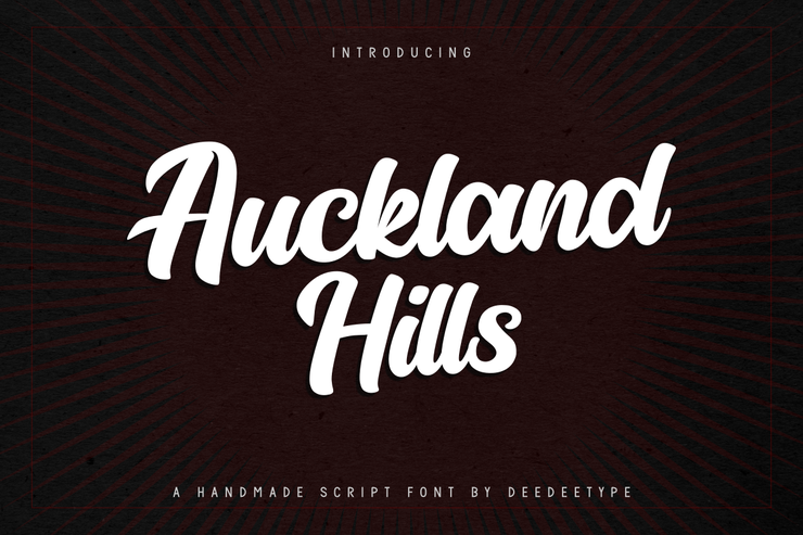 Auckland Hills字体 3