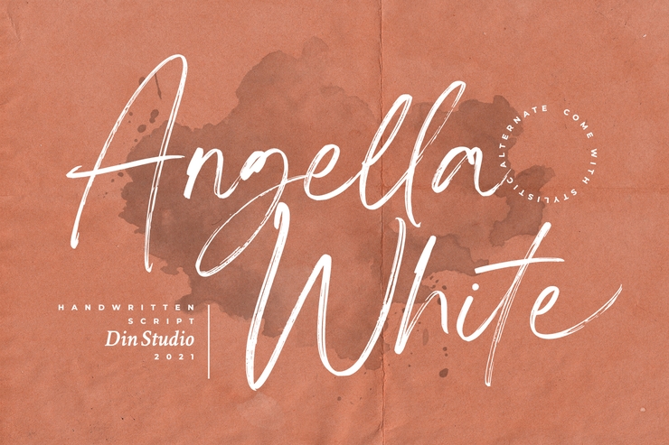 Angella White字体 1