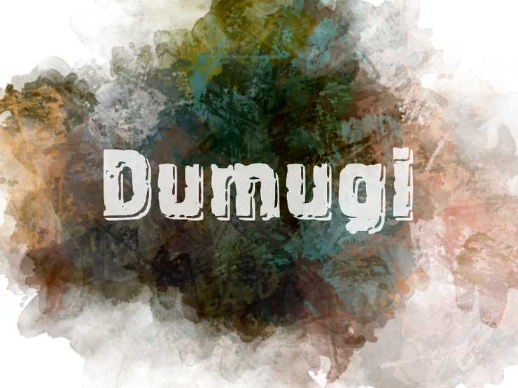 d Dumugi字体 1