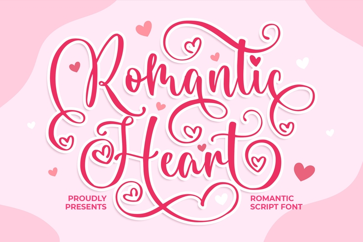 Romantic Heart字体 2
