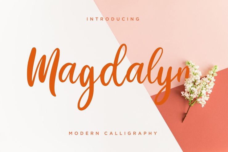 Magdalyn字体 3