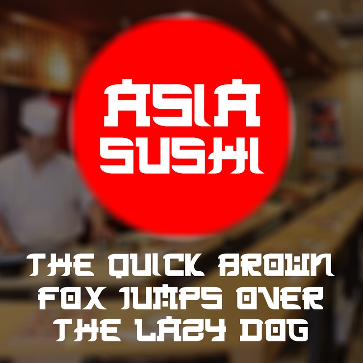 Asia Sushi字体 1