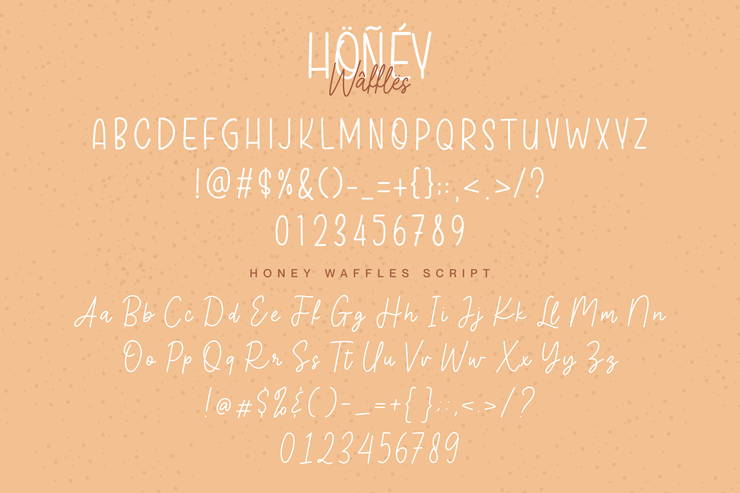 Honey Waffles字体 10