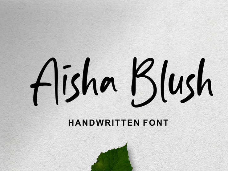 Aisha Blush字体 1