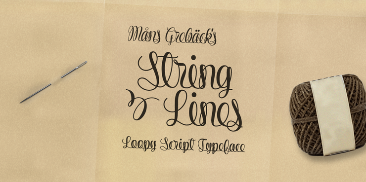 String Lines字体 2