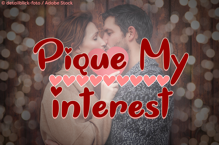 Pique My Interest字体 1