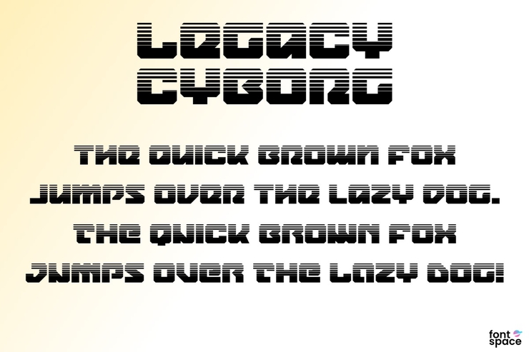 Legacy Cyborg字体 4